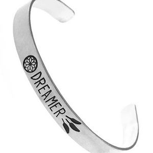 Shop LuLu Jewelry - Dreamer Silver Cuff Bracelet Shop LuLu Jewelry - Dreamer Silver Cuff Bracelet